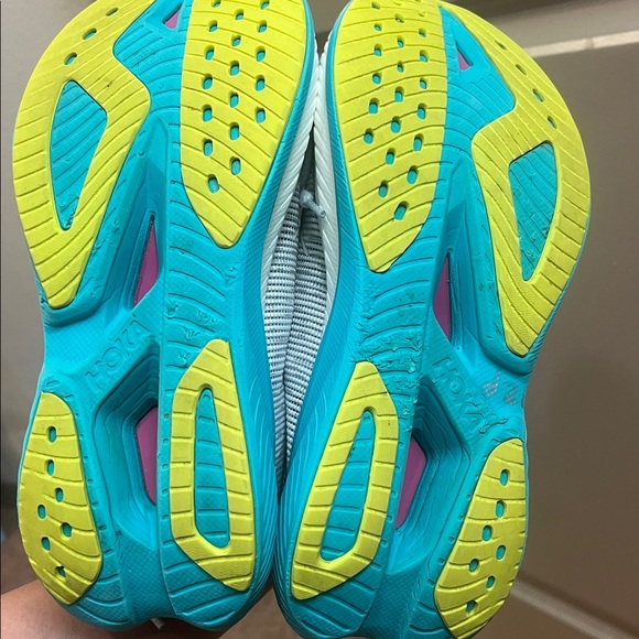 Hoka Gray and Teal Athletic Shoes - Picture 7 of 8